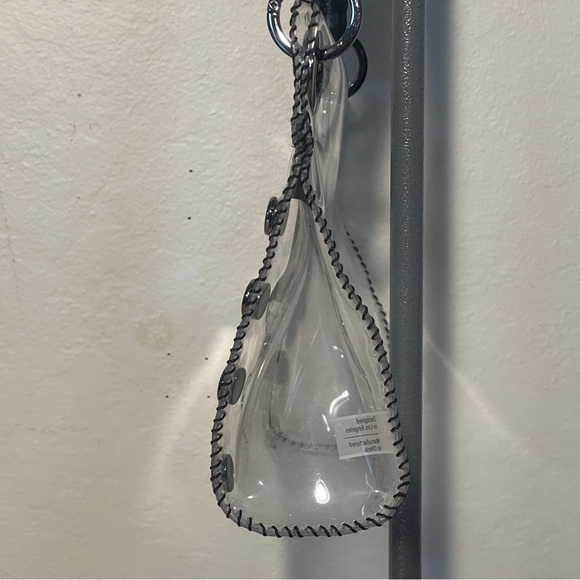 Hammitt Tony Small Bag Clear Plastic / Black Leather / Gunmetal Hardware - Picture 5 of 15